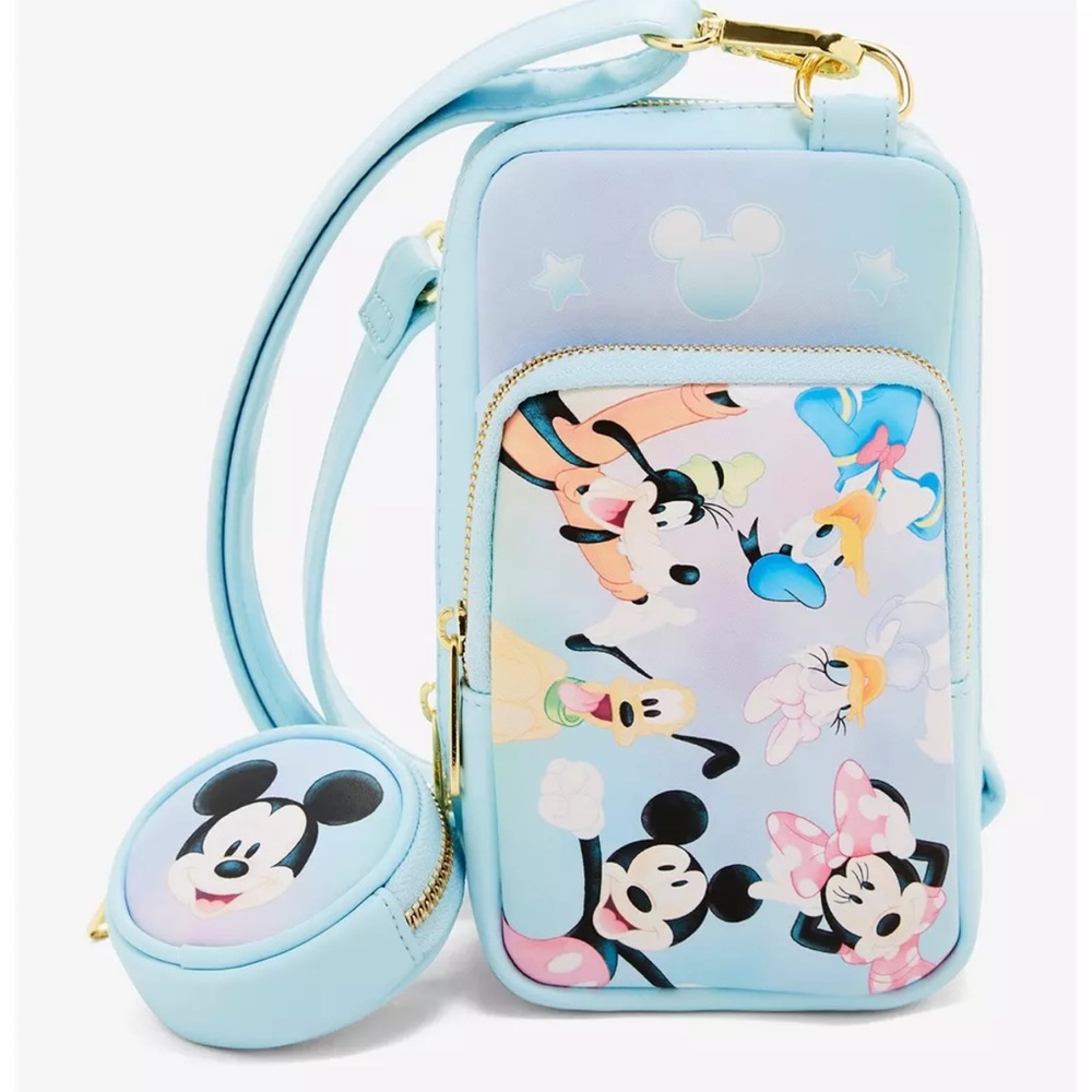 Loungefly Disney Mickey and Friends Crossbody Bag with Coin Purse
